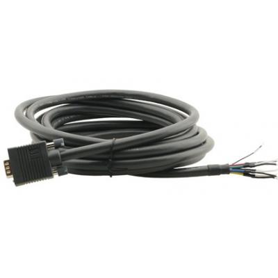 4.6m 15pin HD VGA Male to Bare End Installation Cable with EDID